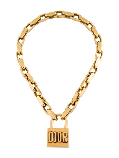 dior lucky locket necklace|More.